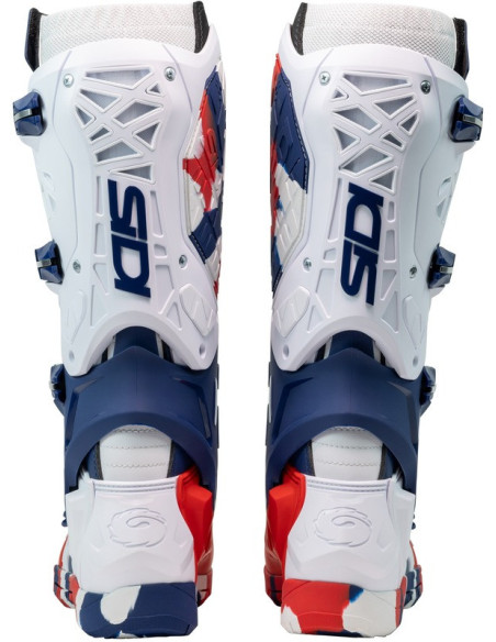 Bottes moto cross Sidi 2026 Crossair X -Blanc  Bleu Rouge
