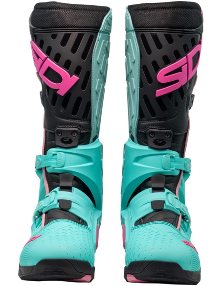 Bottes moto cross Sidi 2026 Crossair -Noir Menthe Rose