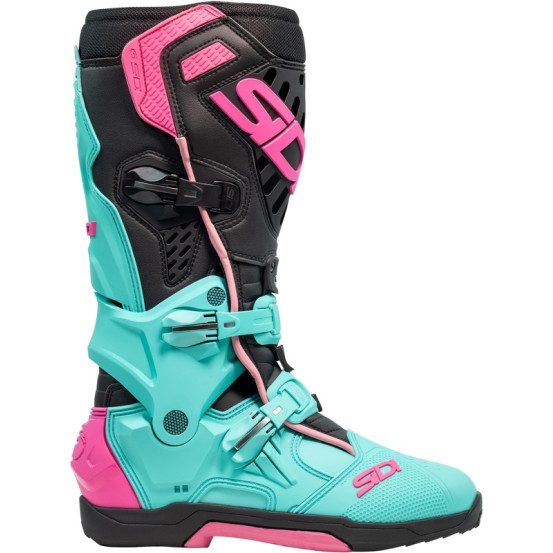 Bottes moto cross Sidi 2026 Crossair -Noir Menthe Rose