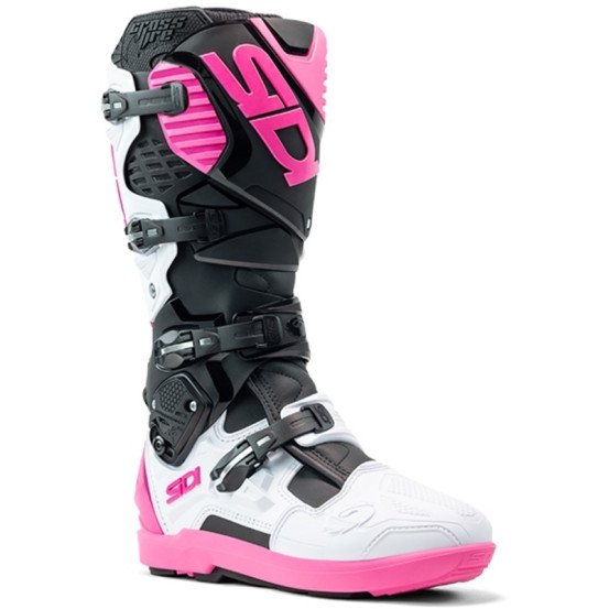 Bottes moto cross Sidi 2026 Crossfire 3 SRS -Blanc Rose