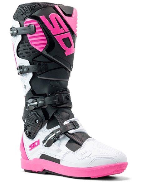 Bottes moto cross Sidi 2026 Crossfire 3 SRS -Blanc Rose