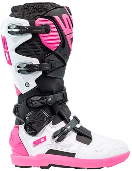 Bottes moto cross Sidi 2026 Crossfire 3 SRS -Blanc Rose