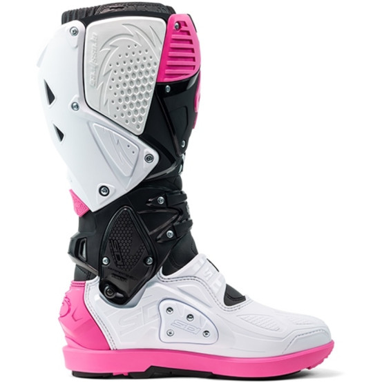 Bottes moto cross Sidi 2026 Crossfire 3 SRS -Blanc Rose