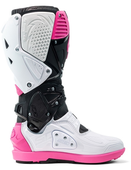 Bottes moto cross Sidi 2026 Crossfire 3 SRS -Blanc Rose