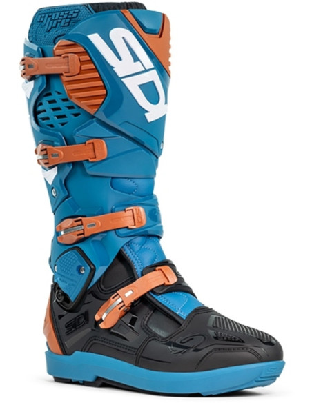 Bottes moto cross Sidi 2026 Crossfire 3 SRS -Bleu Orange