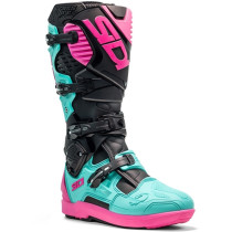Bottes moto cross Sidi 2026 Crossfire 3 SRS -Noir Menthe Rose