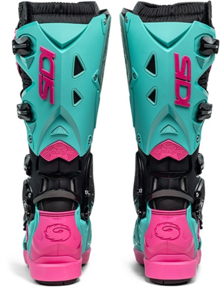 Bottes moto cross Sidi 2026 Crossfire 3 SRS -Noir Menthe Rose