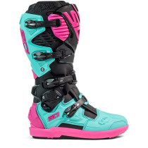 Bottes moto cross Sidi 2026 Crossfire 3 SRS -Noir Menthe Rose 2