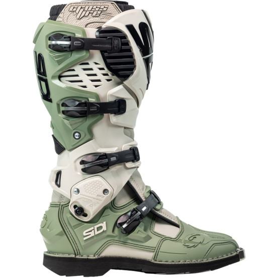 Bottes moto cross Sidi Crossfire 3 - Vert Sable