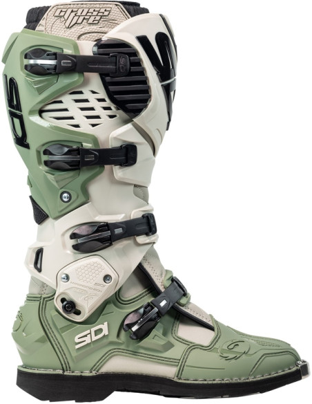 Bottes moto cross Sidi Crossfire 3 - Vert Sable