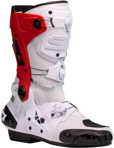 Bottes moto Sidi 2026 REX Air -Blanc Rouge