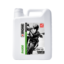 Huile moteur 4T IPONE 10W40 R4000 4 Litres Semi-synthétique