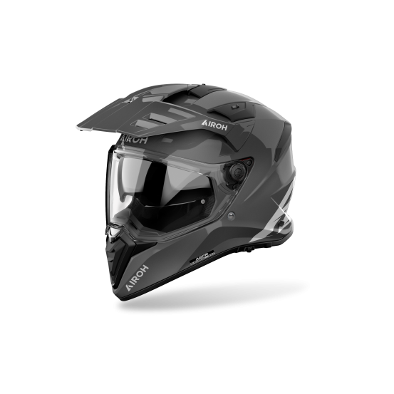 Casque moto adventure Airoh 2026 Bandit Color - Gris