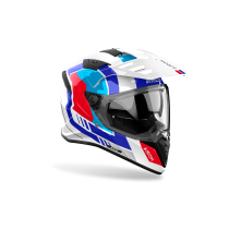 Casque moto adventure Airoh 2026 Bandit Horn - Blanc 2