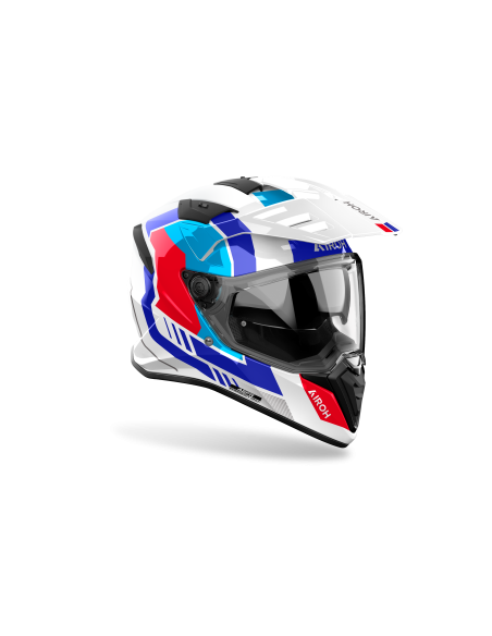 Casque moto adventure Airoh 2026 Bandit Horn - Blanc