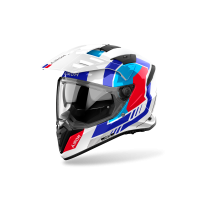 Casque moto adventure Airoh 2026 Bandit Horn - Blanc