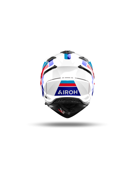 Casque moto adventure Airoh 2026 Bandit Horn - Blanc