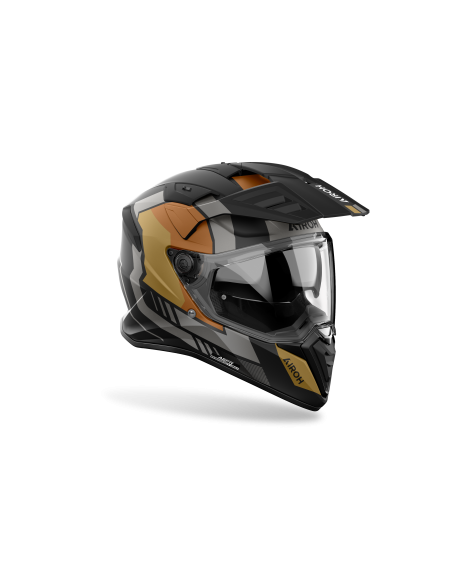 Casque moto adventure Airoh 2026 Bandit Horn - Or