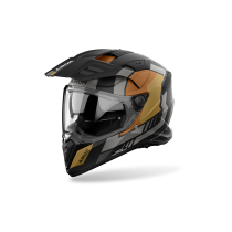 Casque moto adventure Airoh 2026 Bandit Horn - Or