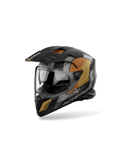 Casque moto adventure Airoh 2026 Bandit Horn - Or