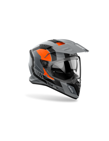 Casque moto adventure Airoh 2026 Bandit Horn - Orange