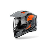 Casque moto adventure Airoh 2026 Bandit Horn - Orange