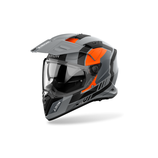 Casque moto adventure Airoh 2026 Bandit Horn - Orange