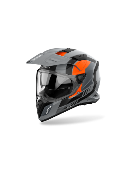 Casque moto adventure Airoh 2026 Bandit Horn - Orange