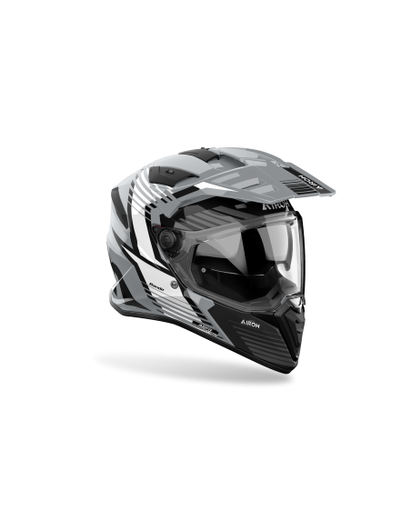Casque moto adventure Airoh 2026 Bandit Spicy - Gris