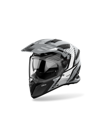 Casque moto adventure Airoh 2026 Bandit Spicy - Gris