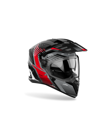 Casque moto adventure Airoh 2026 Bandit Spicy - Rouge
