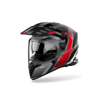 Casque moto adventure Airoh 2026 Bandit Spicy - Rouge