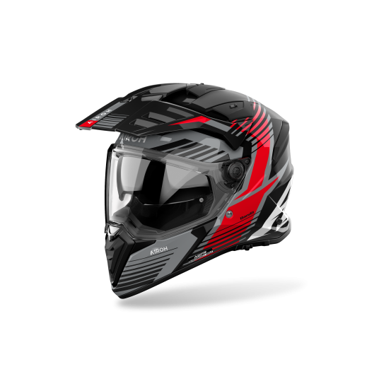 Casque moto adventure Airoh 2026 Bandit Spicy - Rouge