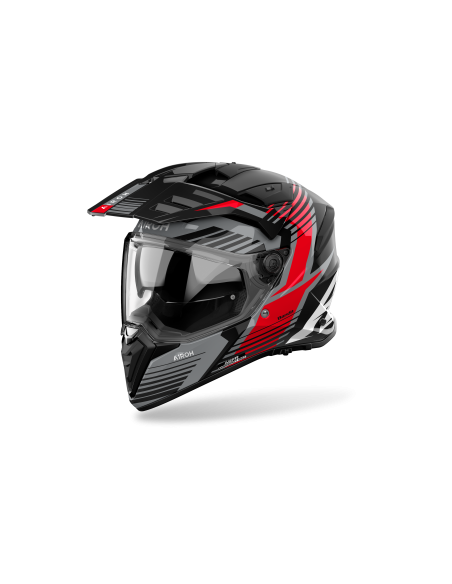 Casque moto adventure Airoh 2026 Bandit Spicy - Rouge