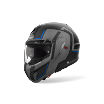 Casque moto modulable Airoh 2026 Mathisse II Genius - Bleu Rouge