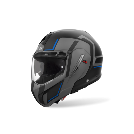 Casque moto modulable Airoh 2026 Mathisse II Genius - Bleu Rouge