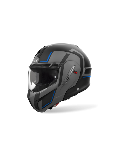 Casque moto modulable Airoh 2026 Mathisse II Genius - Bleu Rouge