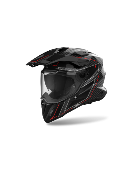 Casque moto adventure Airoh 2026 Commander 2 Stylish - Carbon