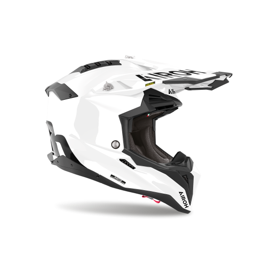 Casque moto cross Airoh 2026 Aviator 3 FIM Color - Blanc