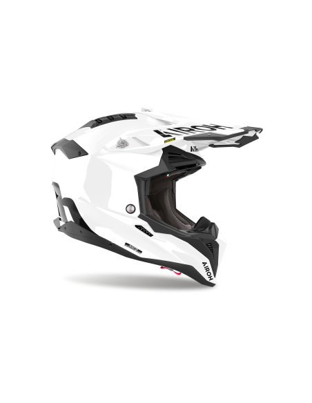 Casque moto cross Airoh 2026 Aviator 3 FIM Color - Blanc