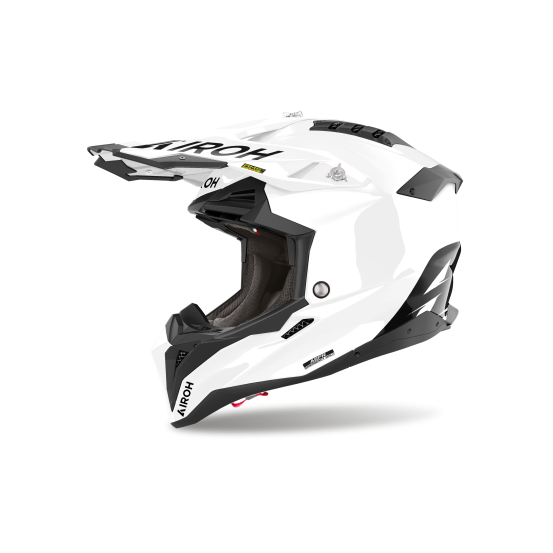 Casque moto cross Airoh 2026 Aviator 3 FIM Color - Blanc