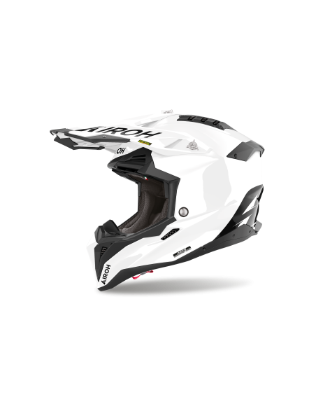 Casque moto cross Airoh 2026 Aviator 3 FIM Color - Blanc