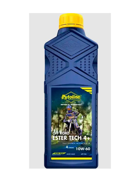 Huile moteur 4T PUTOLINE Ester Tech OFF ROAD 4+ (4 litres) 10W60