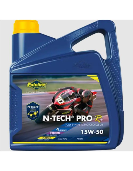 Huile moteur 4T PUTOLINE Nano Tech Syntec ROAD 4+ (4 litres) 15W50
