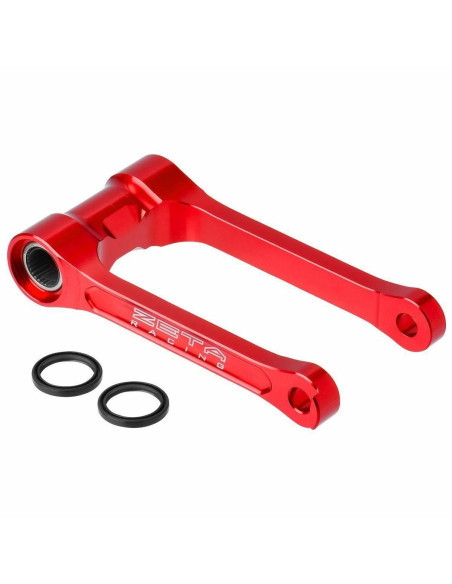 Biellette de rabaissement d'amortisseur ZETA Honda 250 CRF-R 450 CRF-R 2025-2026 Rouge - 30mm