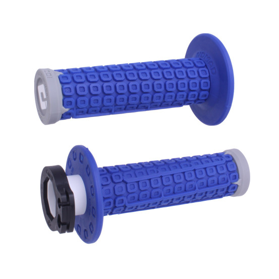 Poignées moto ODI Nomad D30 Lock-On 2T/4T - Bleu Gris