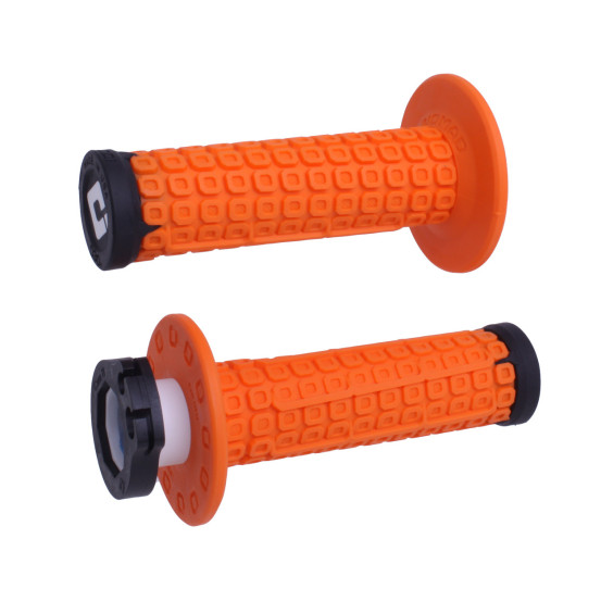 Poignées moto ODI Nomad D30 Lock-On 2T/4T - Orange Noir