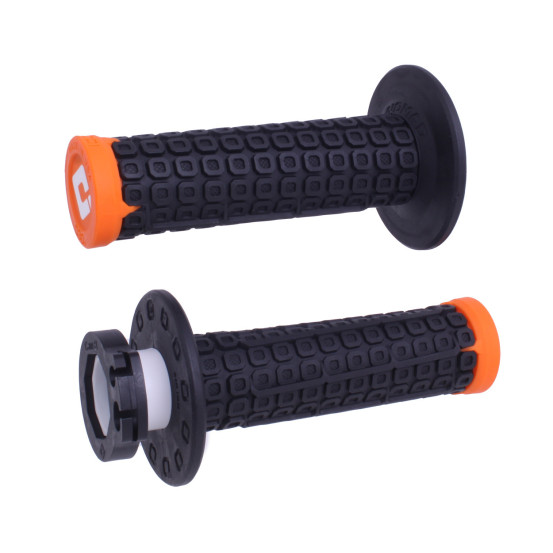 Poignées moto ODI Nomad D30 Lock-On 2T/4T - Noir Orange
