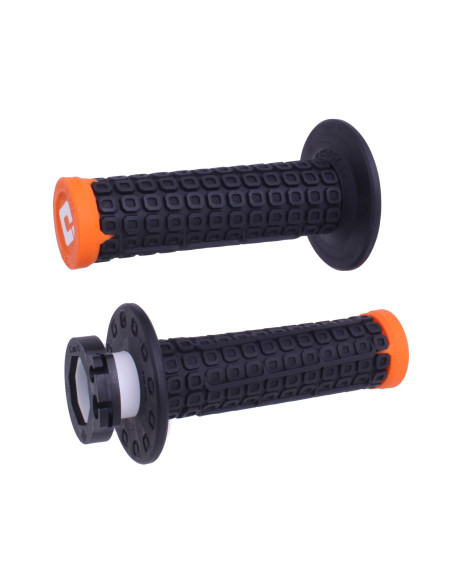 Poignées moto ODI Nomad D30 Lock-On 2T/4T - Noir Orange