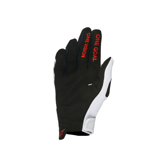 Gants cross Alpinestars 2026 Honda Racer Veil - Blanc Noir Rouge